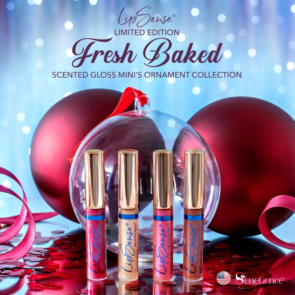 FRESH BAKED SCENTED GLOSS LIPSENSE® MINI’S ORNAMENT COLLECTION (LIMITED EDITION)